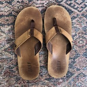 Reef Leather Sandals Men size 11